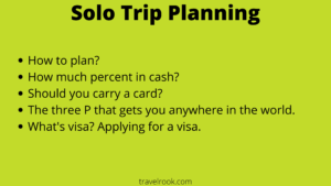 How to plan an international solo trip