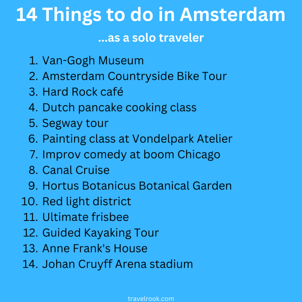 14 things to do in amsterdam checklist